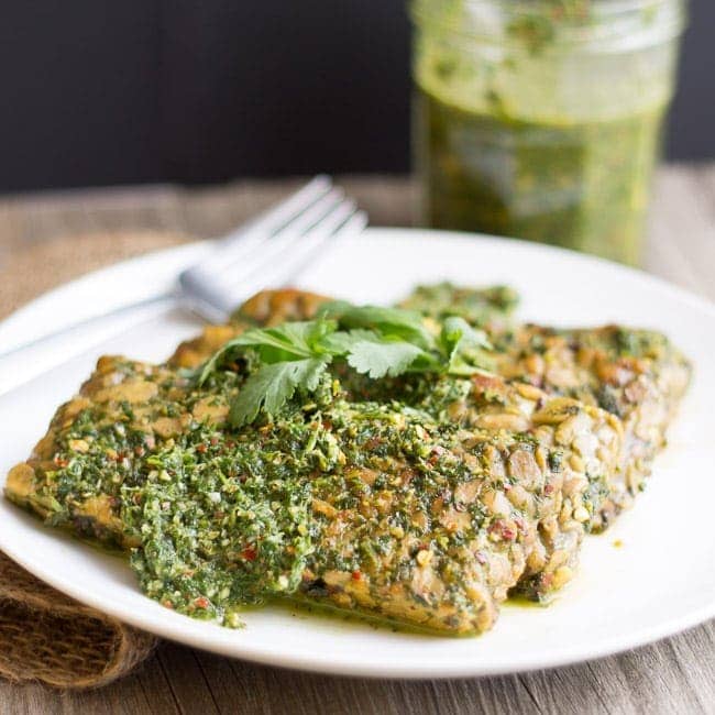 Chimichurri Tempeh (Vegan, Gluten-Free) // The Laidback Vegan