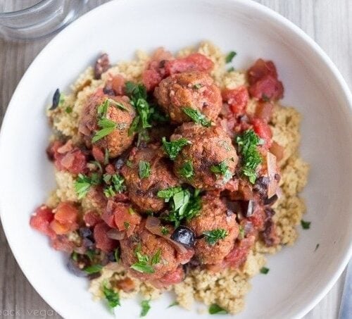 Vegan Moroccan Meatballs with Couscous // The Laidback Vegan