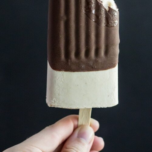 Peanut Butter & Chocolate Popsicles (Dairy-Free) - 5 ingredients to HOLY MADRE HOLD ME BACK!