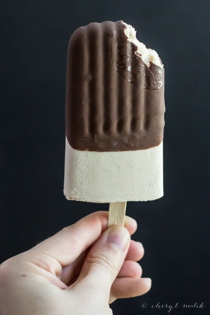 Peanut Butter & Chocolate Popsicles (Dairy-Free) - 5 ingredients to HOLY MADRE HOLD ME BACK!