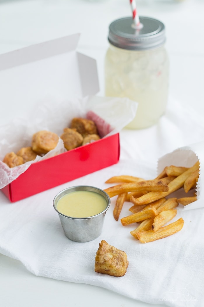 Chickfila Tofu Nuggets. Vegan and judgment-free, these little bites taste so close to the "real thing"!