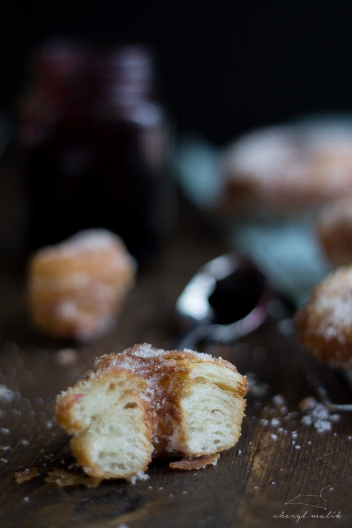 Vegan raspberry-filled cronut. JUST as good as it sounds.