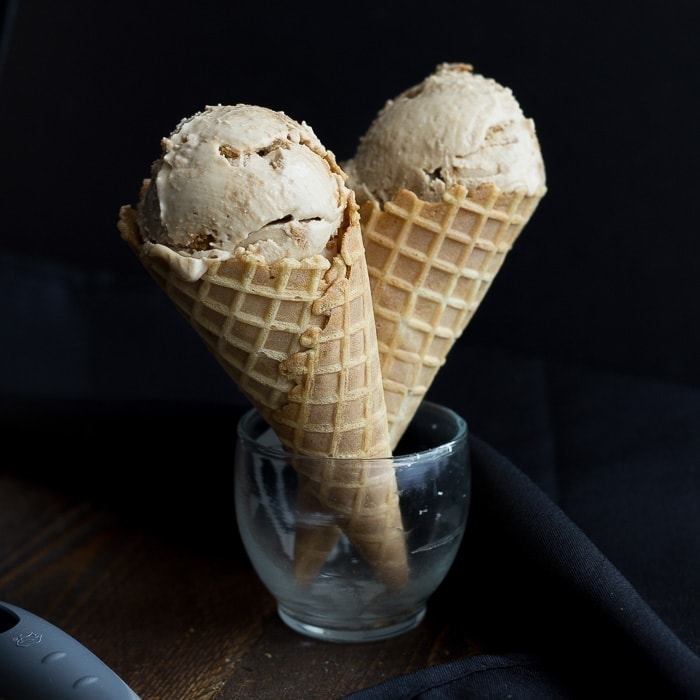 Cookie Butter Earl Grey Ice Cream (Vegan)