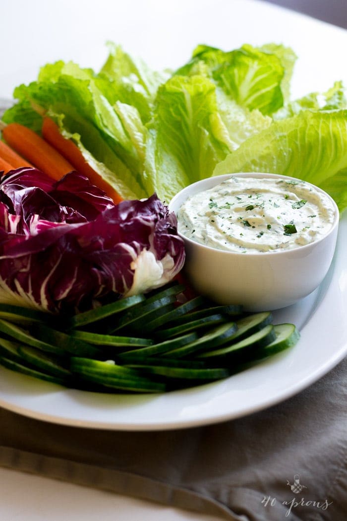 Creamy herb dip - this dip is perfect for the holidays and is so rich and full of flavor!