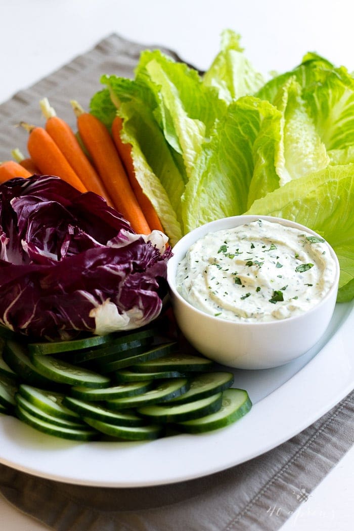 Creamy herb dip - this dip is perfect for the holidays and is so rich and full of flavor!