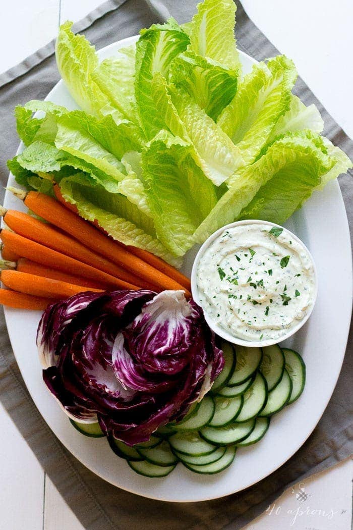 Creamy herb dip - this dip is perfect for the holidays and is so rich and full of flavor!