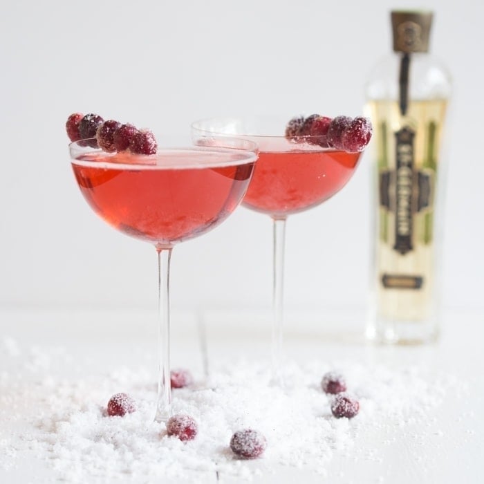 Cranberry-Elderflower Champagne Sparkler