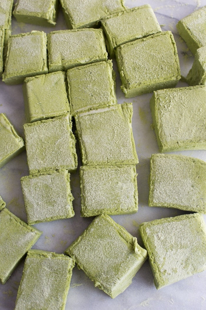 Matcha Marshmallows. Soft and pillowy, sweet and earthy. You need these... because I said so. /// 40 Aprons