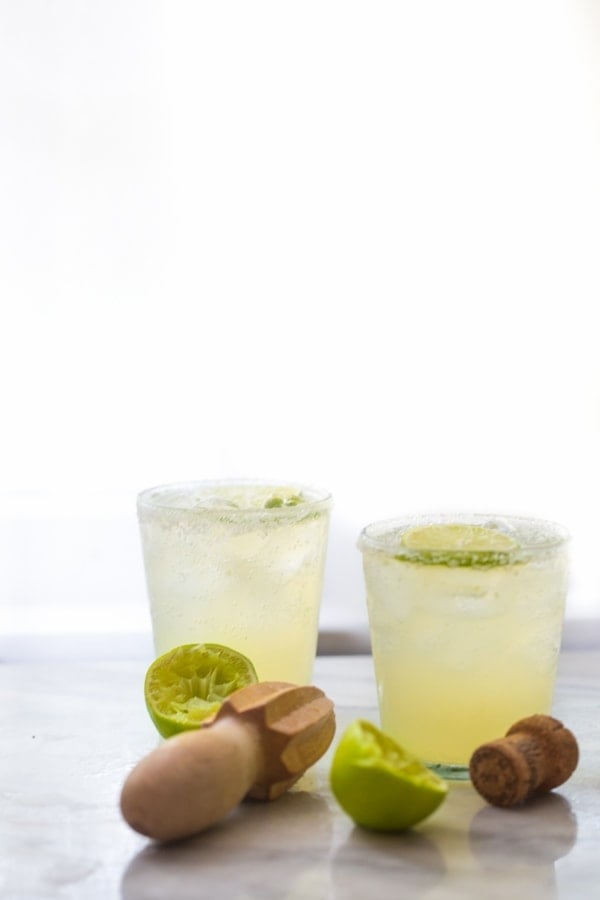 Champagne Margarita - the perfect margarita topped with a bit of bubbly. Oh. So. Good. // 40 Aprons