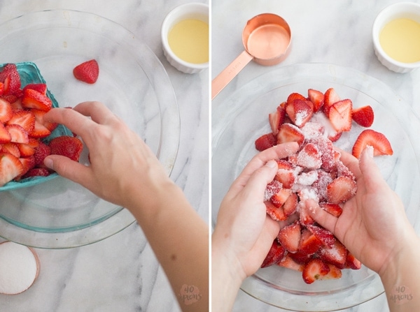 Roasted strawberry and buttermilk ice cream - Jeni's Ice Creams recipe. The perfect strawberry ice cream. // 40 Aprons