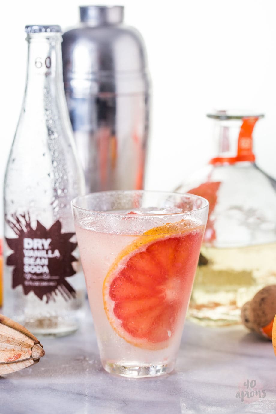 Vanilla Paloma - grapefruit, tequila, Dry Vanilla Soda. Perfectly refreshing and simple with a sweet twist // 40 Aprons