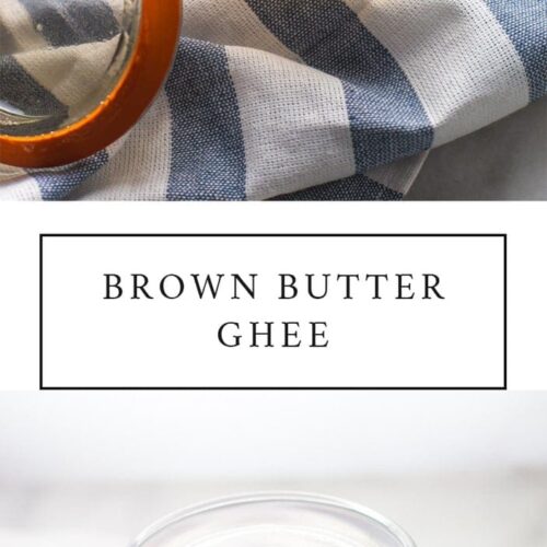 This brown butter ghee recipe is so easy and creates the most amazing flavor. Learning how to make ghee (especially brown butter ghee!) is perfect for the paleo or Whole30 kitchen!