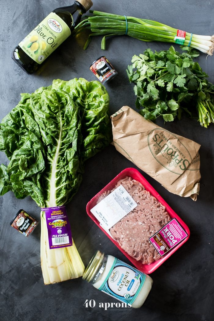 These chimichurri Whole30 meatballs are packed full of flavor and come together easily with the help of a food processor. Ideal for those on a spring or summer Whole30, they’re garlicky and tender, thanks to the Swiss chard. Is there any better way to get your greens?