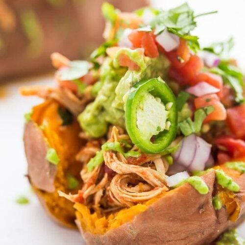 Whole30 Mexican stuffed sweet potatoes