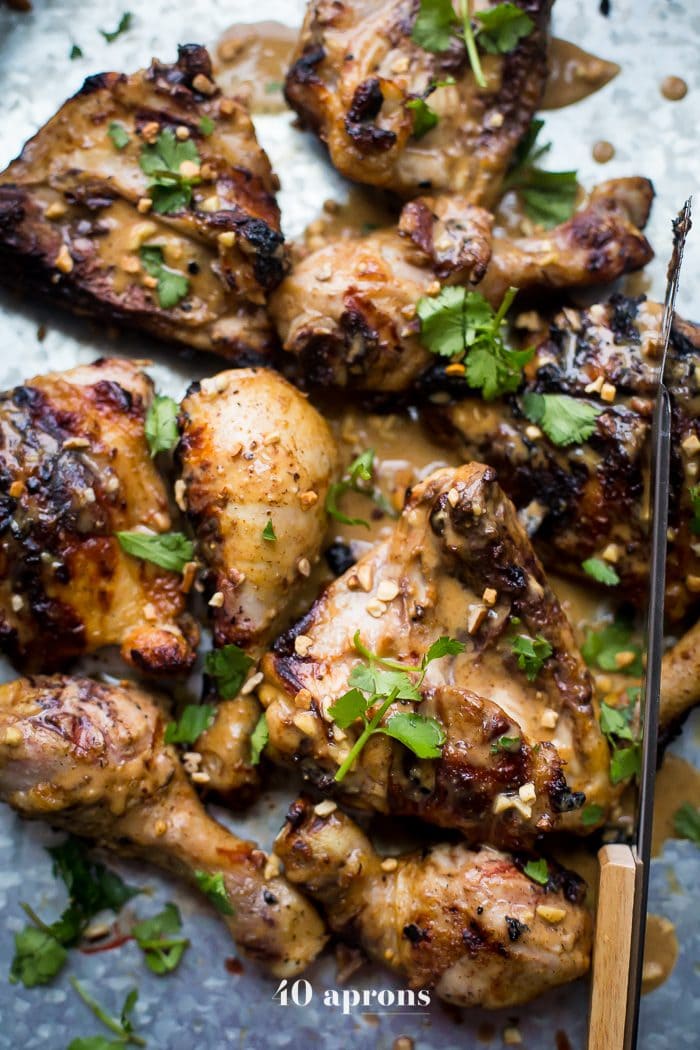 Peanut free chicken satay