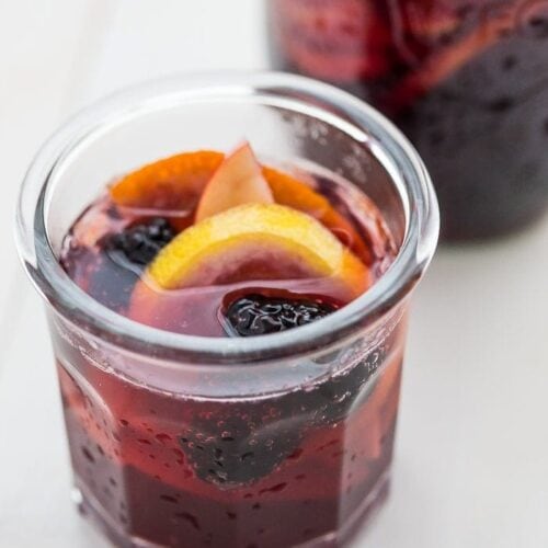 This paleo sangria is just like an authentic Spanish-style sangira but made with healthier ingredients. It's sweet, strong, and delicious, just like a paleo sangria should be! You'll love this paleo sangria because it's so easy to make ahead and only takes a few minutes to prepare, but it'll become an absolute favorite with your friends. But be warned: this paleo sangria can be strong!