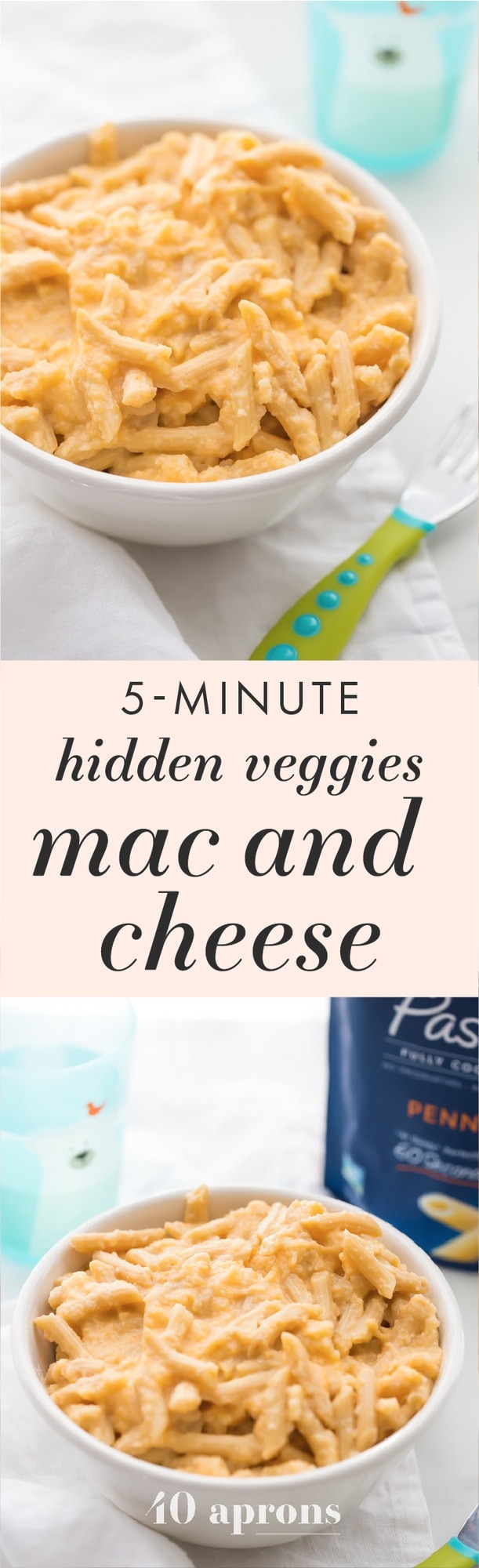 This quick hidden veggie mac and cheese comes together in only 5 minutes and gets its creaminess from veggies! The perfect toddler mac and cheese, this quick hidden veggie mac and cheese is healthier and way better than boxed! Made with frozen cauliflower rice and carrots, Barilla Ready Pasta, and a bit of cheddar cheese, this quick hidden veggie mac and cheese will become a staple in yours kids' diets.