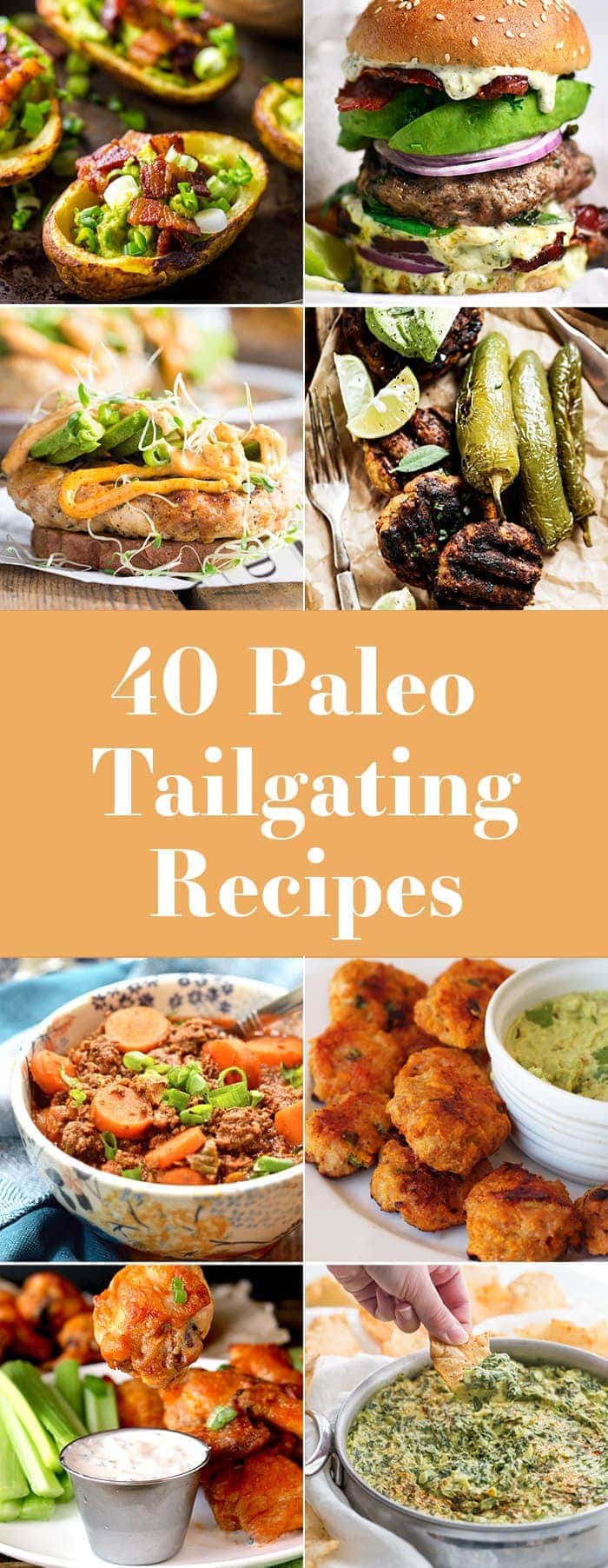 I've compiled the 40 best paleo tailgating recipes to make this football season epic! Dairy-free, gluten-free, grain-free, and refined-sugar-free, these paleo tailgating recipes make awesome snacks and can be combined for a killer game-watching experience. Check out these 40 best paleo tailgating recipes!