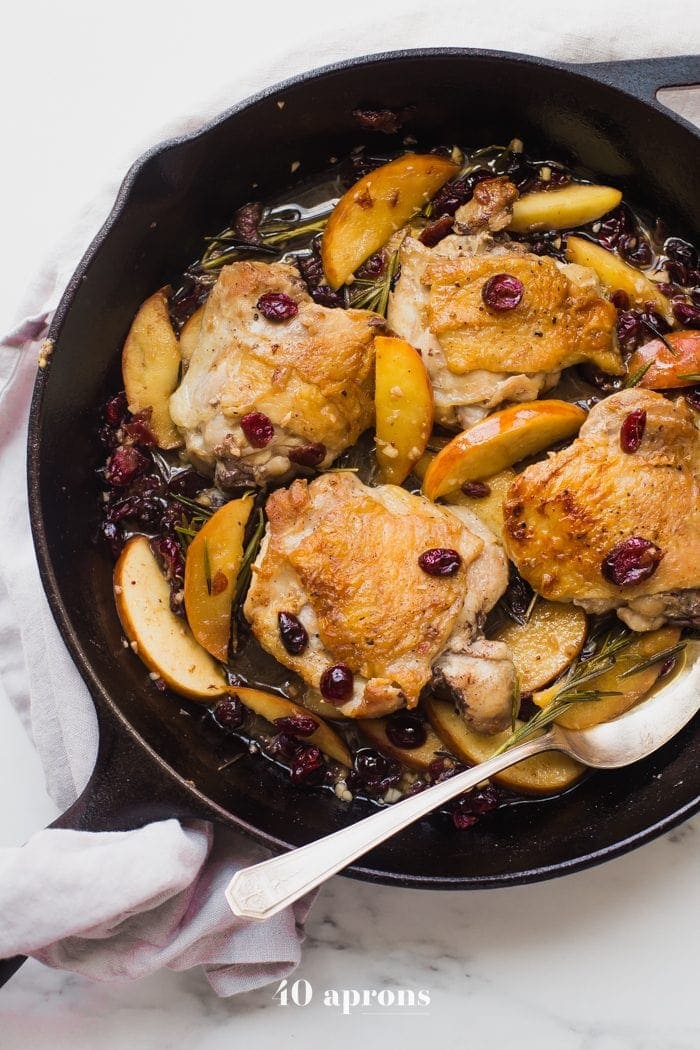 Paleo cranberry apple chicken