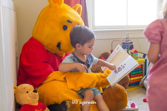 This DIY Winnie the Pooh birthday party is too cute! With tons of Winnie the Pooh birthday party ideas, this is your Winnie the Pooh birthday party guide. Happy birthday, little one! It'd make a great Winnie the Pooh baby shower, too.