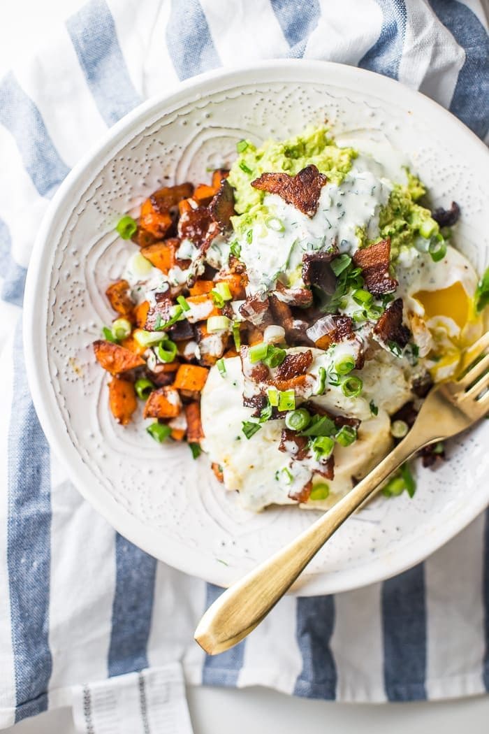 Loaded sweet potato fries