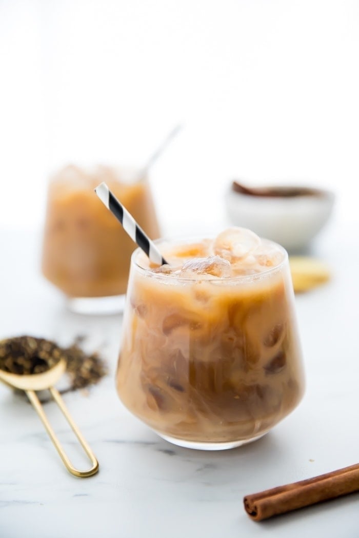 Iced dirty chai with Wholesome Organic Stevia