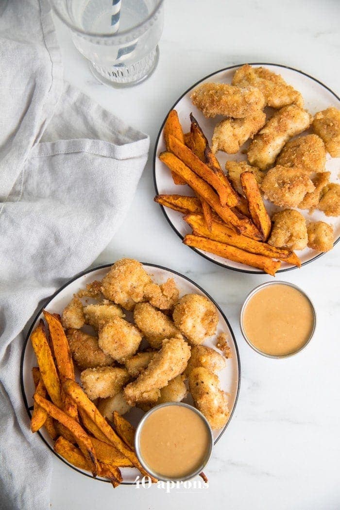 Whole30 chicken nuggets Chick-Fil-A style with Chick-Fil-A sauce