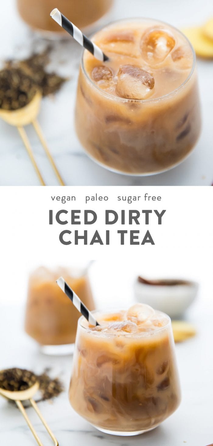 Iced dirty chai with Wholesome Organic Stevia
