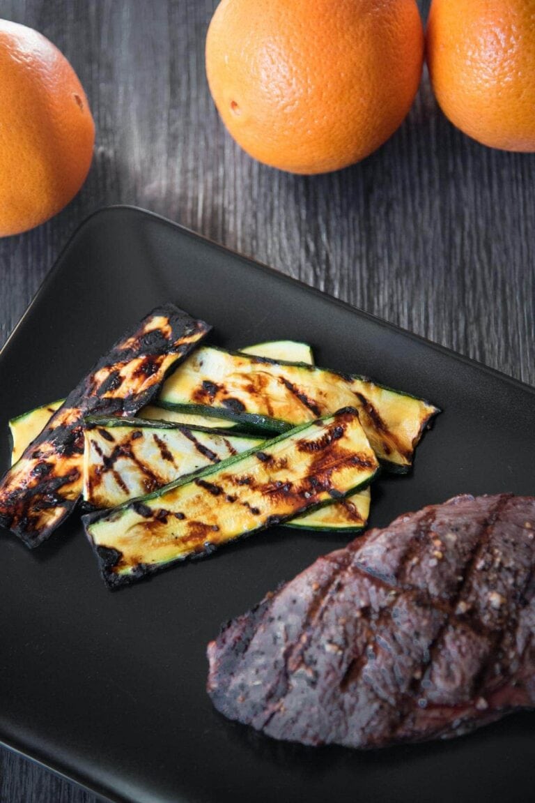 Orange Glazed Grilled Zucchini (Paleo, Gluten Free)