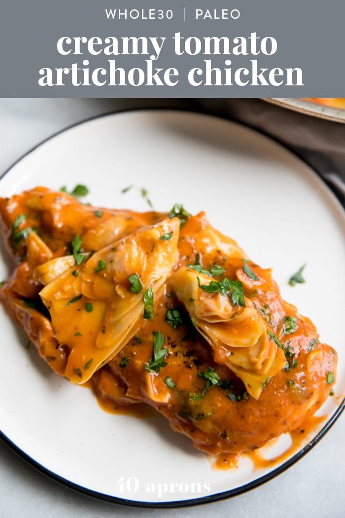 Whole30 Tomato Artichoke Chicken (Paleo, Dairy-Free)