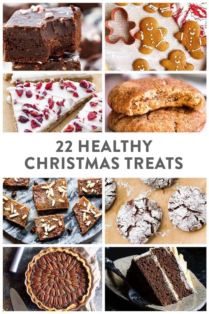 20 Healthy Christmas Treats round-up graphic