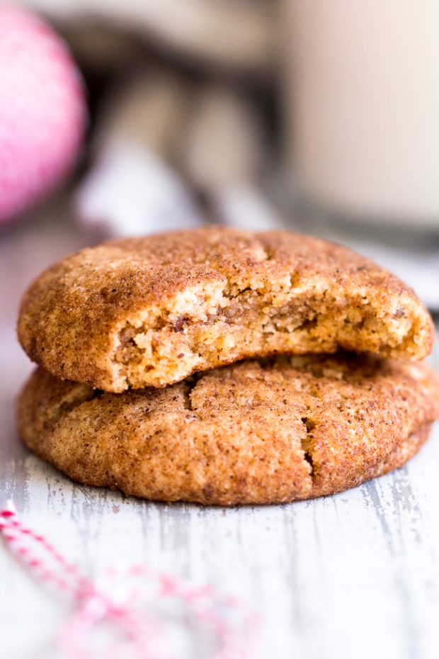 Healthy Christmas Treats Roundup Image of Paleo and Vegan Snickerdoodles from Paleo Running Momma