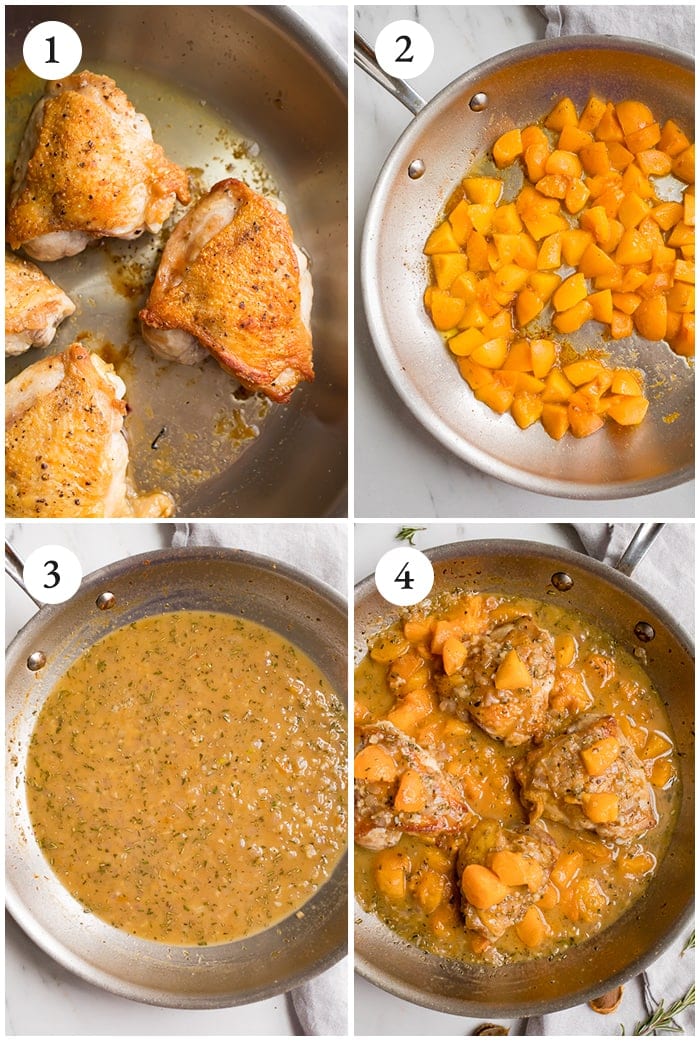 Apricot chicken instructions graphic