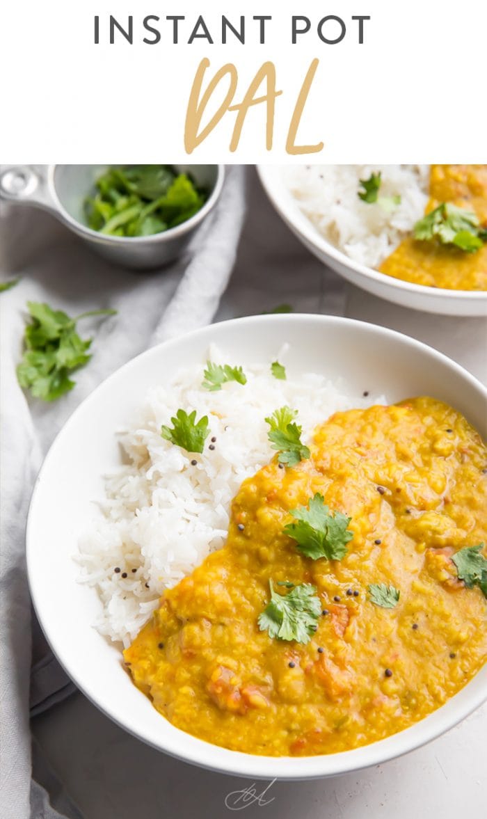 Instant Pot Dal Pinterest graphic