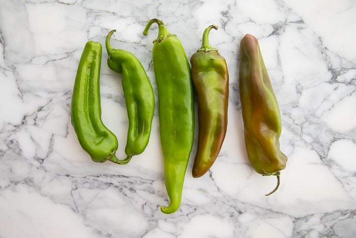 Hache chilies on a marble worktop