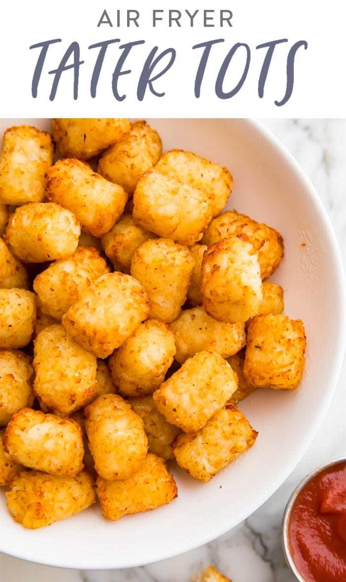 Air Fryer Tater Tots Pinterest Graphic