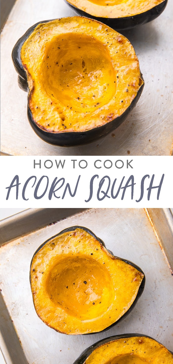 How to Cook Acorn Squash Pinterest image