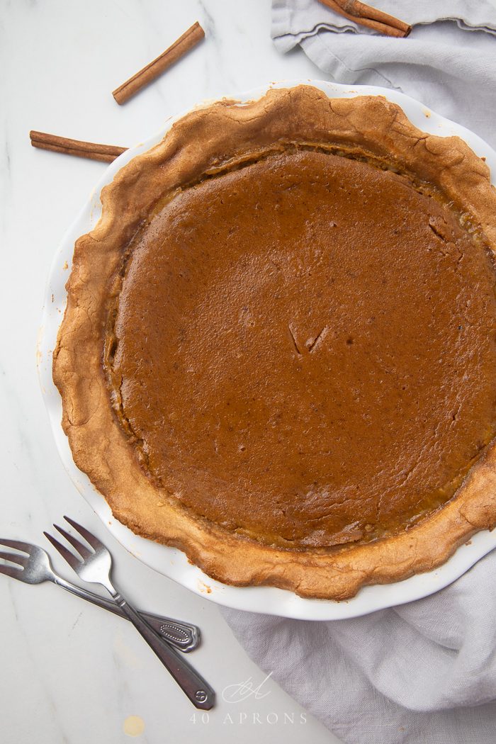 The baked paleo pumpkin pie