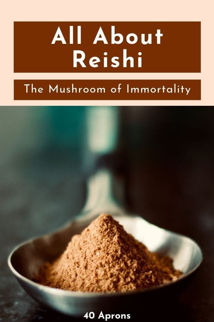 pinterest image of reishi mushrooms for healthy