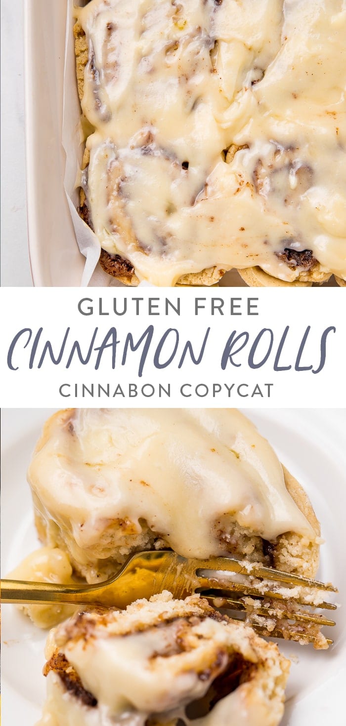 Gluten Free Cinnamon Rolls Cinnabon Copycat Pinterest graphic