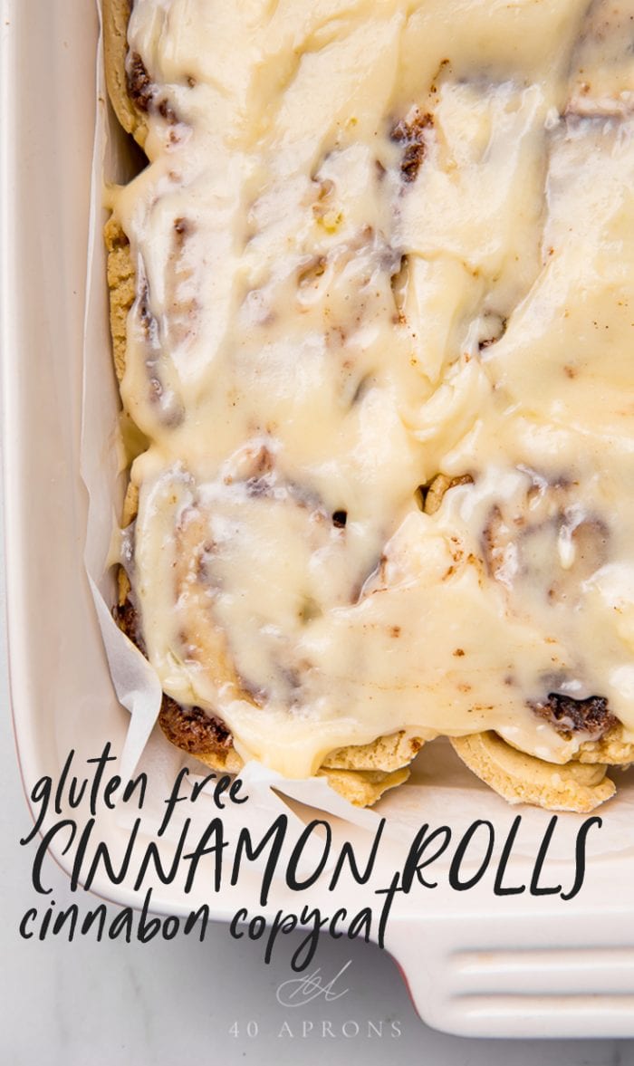 Gluten Free Cinnamon Rolls Cinnabon Copycat Pinterest graphic