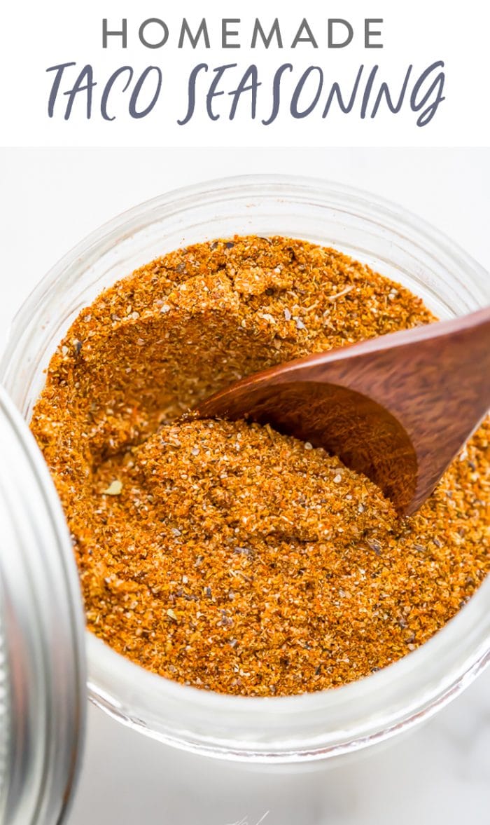 Taco Seasoning Recipe Pinterest graphic