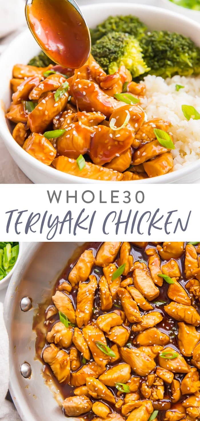 Whole30 Teriyaki Chicken Pinterest graphic