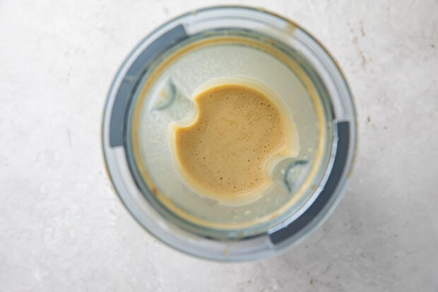 Hibachi mustard sauce in a blender