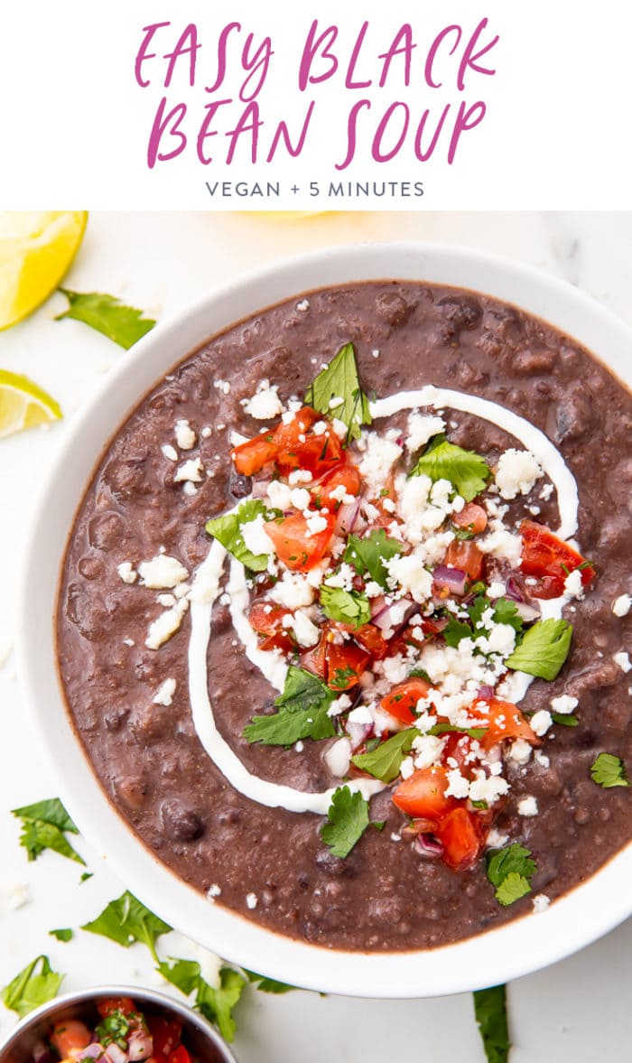 Black bean soup