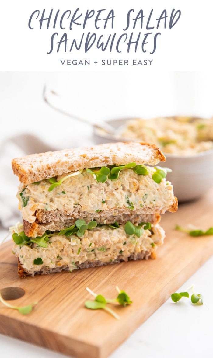 Chickpea salad sandwiches