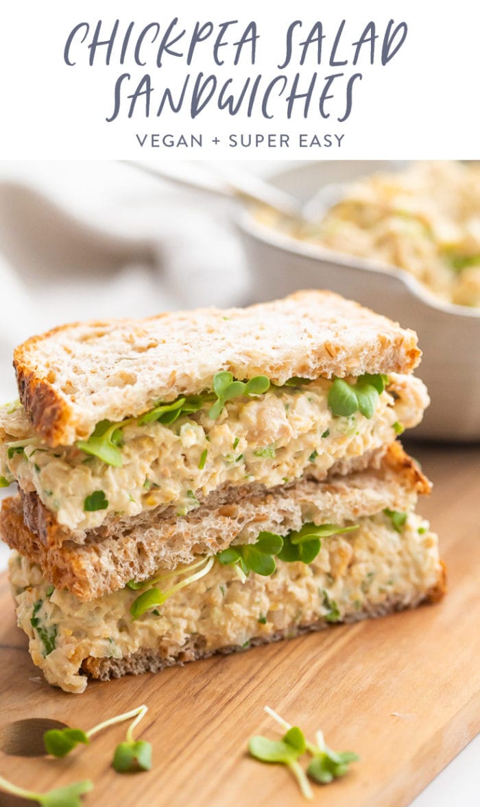 Chickpea salad sandwich