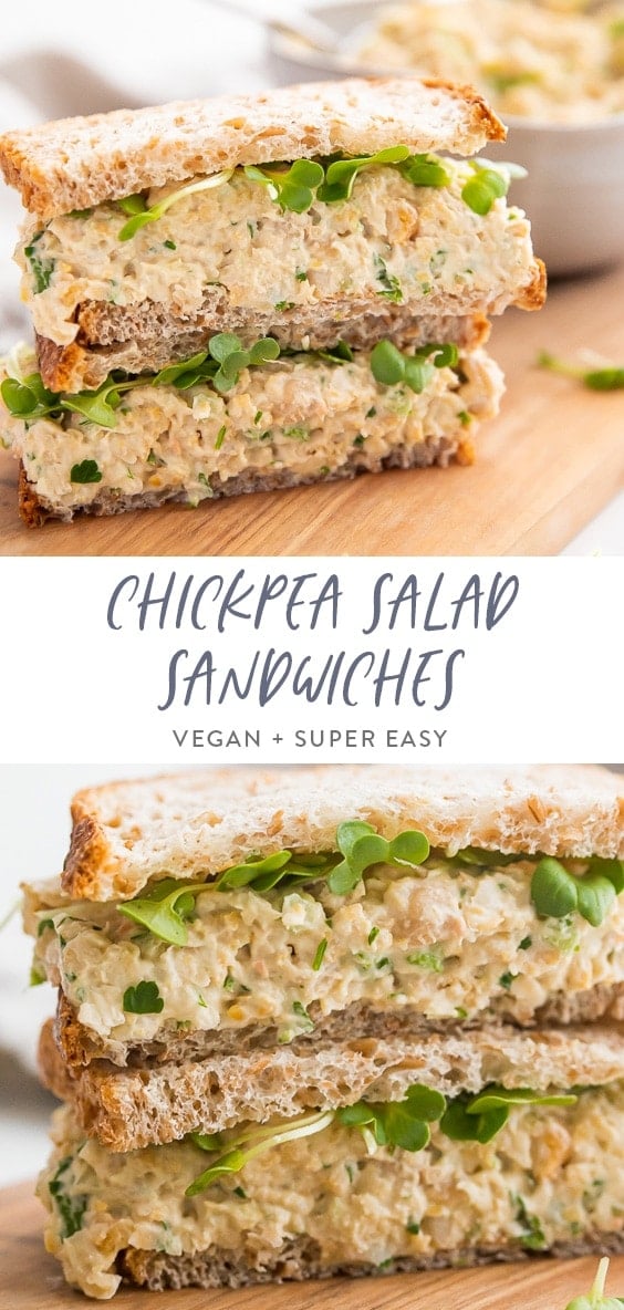 Chickpea salad sandwich