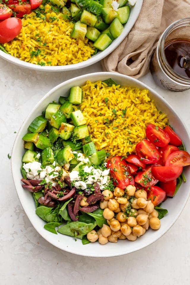 Turmeric rice salad