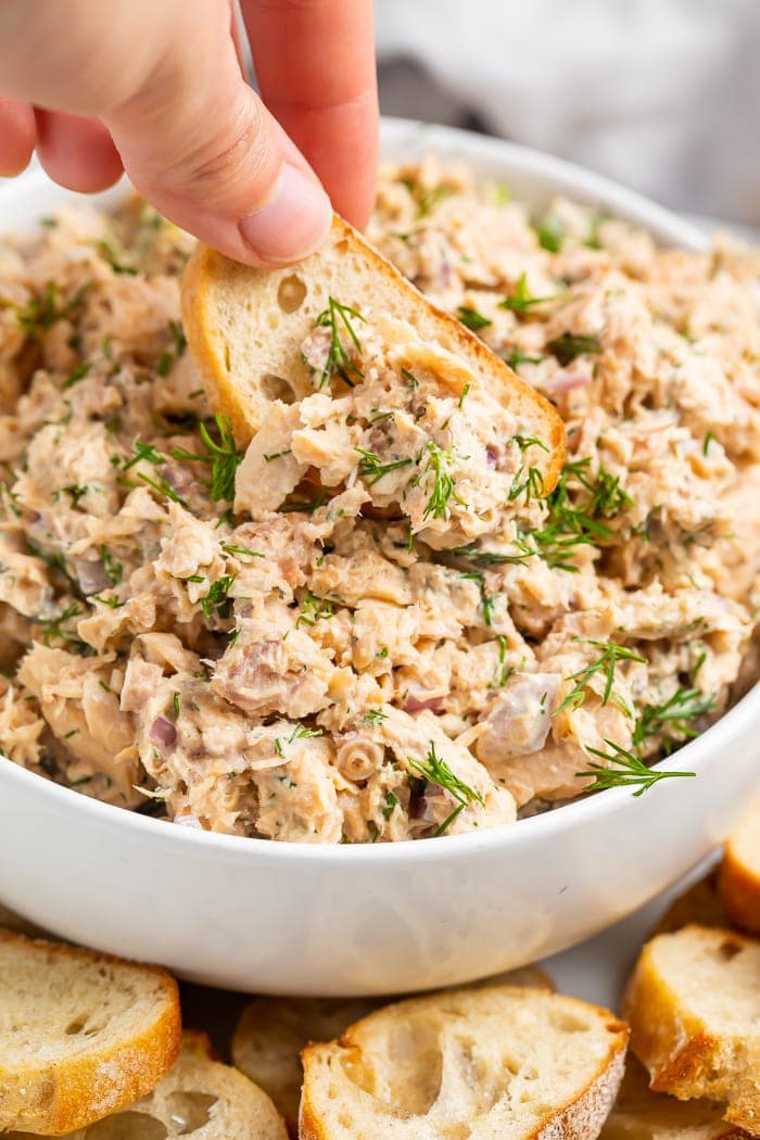 Canned salmon salad